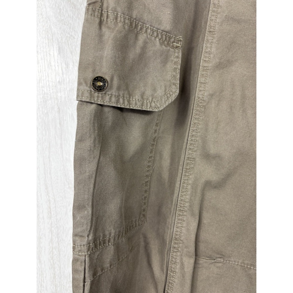 BBJ Los Angeles Cargo Pants L Khaki Utility Jogger Hem Streetwear Y2K - Picture 5 of 8